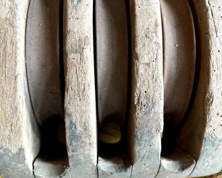 MASSIVE Antique Wooden Hay Block! 