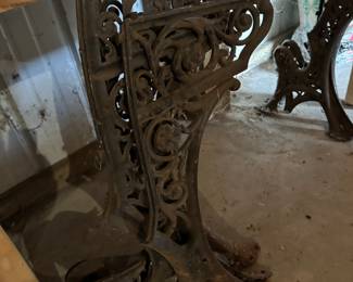 Iron Student Desk Legs! 3 Large and 3 small! 