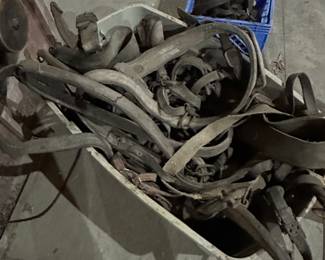 This is a massive box of vintage horse tack and horse supplies. We will be weeding through this tomorrow! 