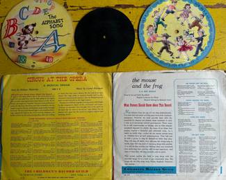 Found yesterday in an old trunk - we have LOTS of old records. 78’s, Edisons - singles and in book collections! Here is a series of CHILDREN’S records in their original sleeves!