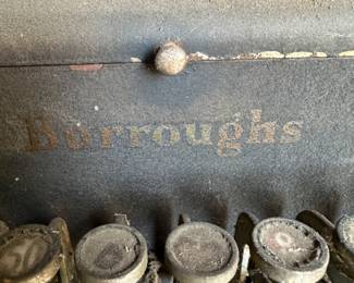 Vintage Burroughs Push-Button Cash Register! Has originals key!