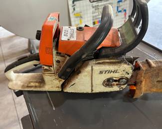 A well loved and used Stihl Chain Saw