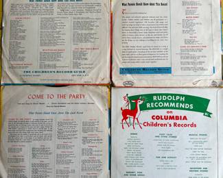 Found yesterday in an old trunk - we have LOTS of old records. 78’s, Edisons - singles and in book collections! Here is a series of CHILDREN’S records in their original sleeves!
