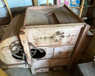 Antique Wheat Seed Winnowing Machine! Original Paint!