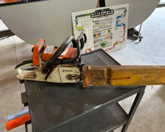 A well loved and used Stihl Chain Saw