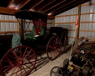 This is the Buggy Shaft for the FANTASTIC early 20th Century Dr’s Buggy! This piece is in NEAR MINT condition! It has been completely restored!