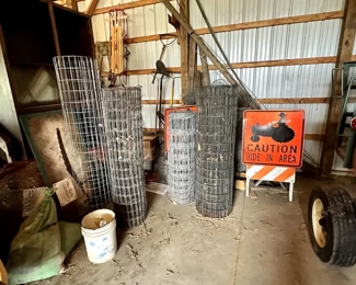 Around the farm fencing and signage! 