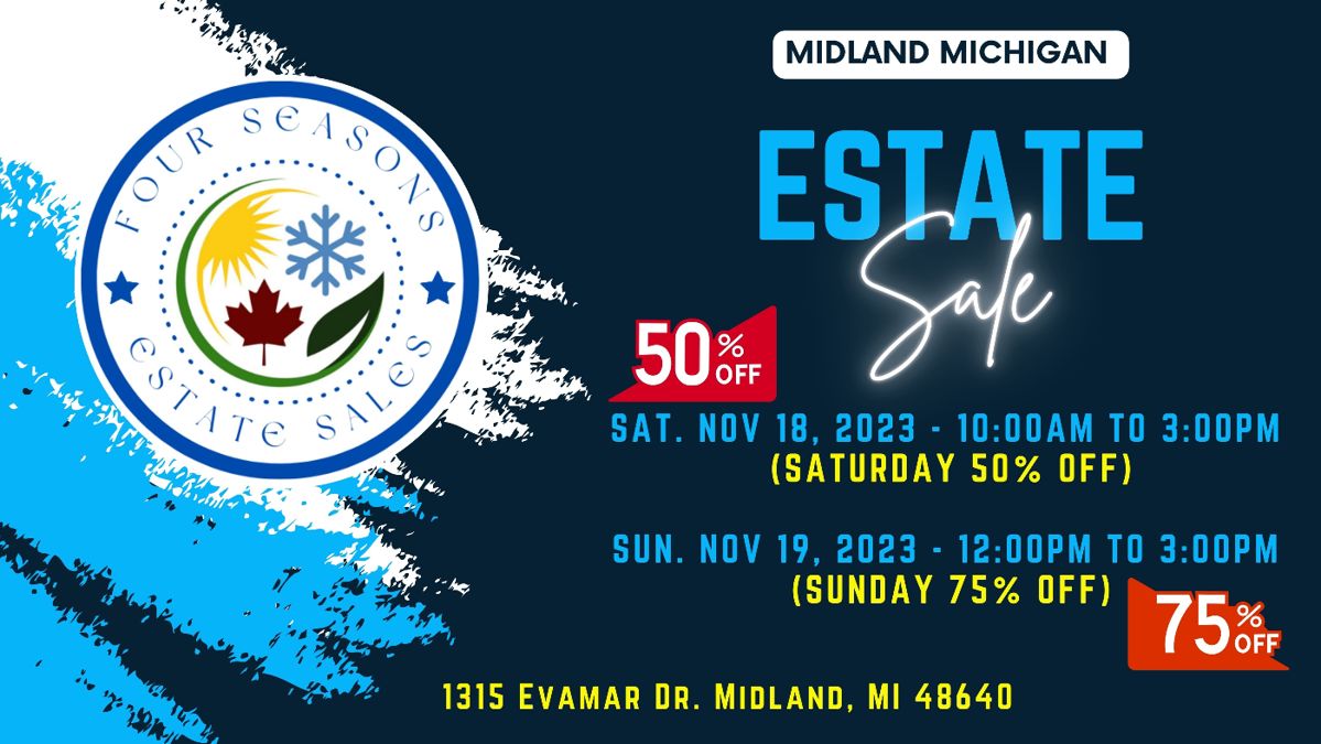 MASSIVE Beautiful Midland Estate Sale! starts on 11/17/2023