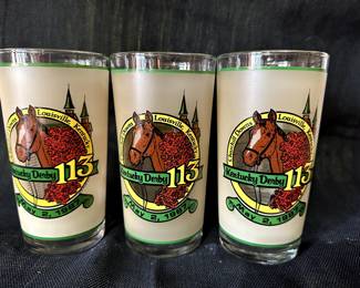 Kentucky Derby Glasses. There are three of this year!
