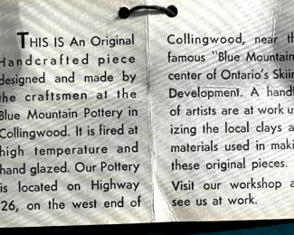 An excellent 8 pc. set of MCM Blue Mountain Pottery serving pieces!