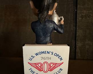 This is one of TWO Minto in the original box Yuka Saso Bobble Heads!
