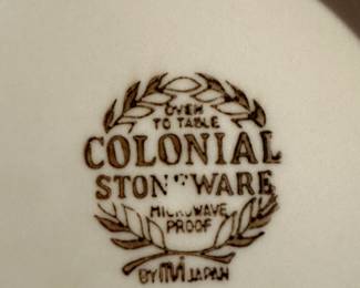Service for Six! Colonial Stoneware!