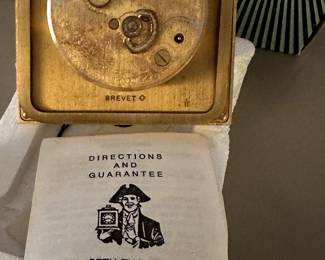 So many items are in their original boxes! Here is a quick look at a bunch of them! Seth Thomas Clock!