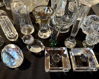 More close up of the clear glass table! Treasures Galore!