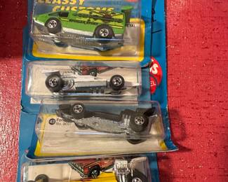 A small grouping of the great Vintage Hot wheels we have, all in their original UNOPENED packages!