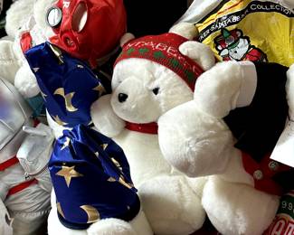 Santa Bears from Hudson's and Marshall Fields! A LOT OF THEM!
