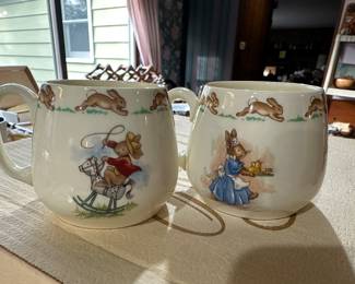 Vintage Royal Doulton Bunnykins 3-Piece Child's Set! Plate, Bowl and Mug! Unpacked from the original box today! SUPERB MINT CONDITION!