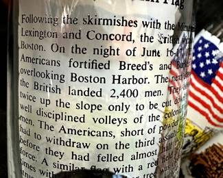 Back of the Bunker Hill Glass!