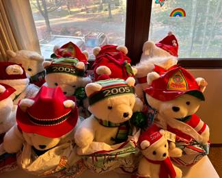 They fill the room and are THREE deep on the tables! Most also have their original bags they came in!