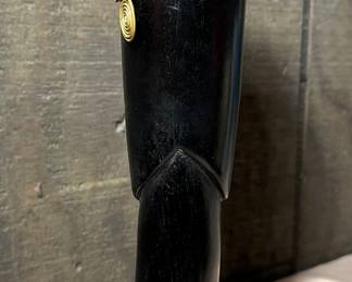 A FANTASTIC Vintage 1960's Hand Carved Wood African Women Statue Ebony Tribal Art!