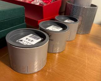 The Christmas Department is coming along nicely! There are MANY collections throughout! Swarovski Figurines! + 1 empty box!