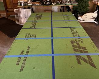 Getting ready to open! The garage is home to a VERY large holding table! 4 X 8! There are 12 spaces on top and 10 holding boxes under the table for a total of 22! This will allow you to keep your hands free for MORE shopping!