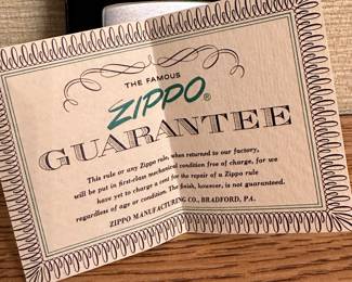A fantastic Vintage Zippo Rule Tape Measure! Mint in the original package! SUNOCO Advertisement!