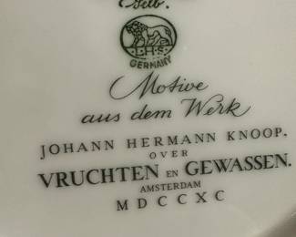 A beautiful set of FOURTEEN Fruit Plates with TWO Platters!