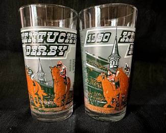 Kentucky Derby Glasses. There are two of this year!