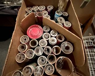 One of TWO boxes of unused Christmas Wrapping Paper! Just in time for the upcoming Christmas Season!