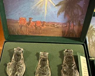 The Christmas Department is coming along nicely! There are MANY collections throughout! This is a closeup shot of the Waterford Collection! This is a STUNNING Nativity set! Can't forget the wisemen!