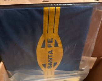 This sale has provided us with one surprise after another! This box does NOT disappoint. It is a box of UNOPENED VINTAGE RAILROAD COMPANY T-SHIRTS! There are MULTIPLE of each shirt!