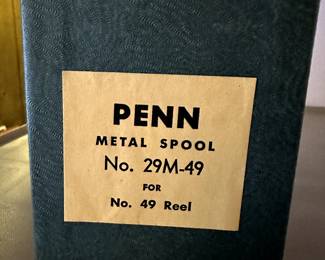 So many items are in their original boxes! Here is a quick look at a bunch of them! Penn Metal Spool for a No. 49 Fishing Reel!