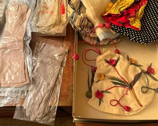 Last of the gloves, and a box of beautiful vintage children's hats!