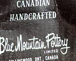 An excellent 8 pc. set of MCM Blue Mountain Pottery serving pieces!