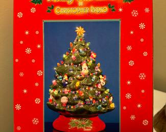 A lovely ceramic Christmas Tree. This is a reproduction tree MIOB by Christopher Radio!