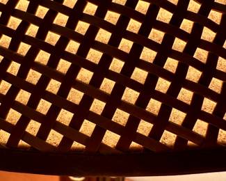 The shade of the MCM Gold Bamboo Lamp!