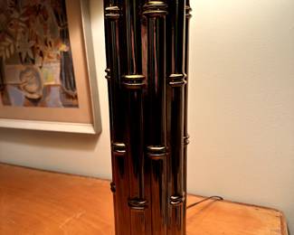 GREAT MCM Gold Bamboo Lamp!