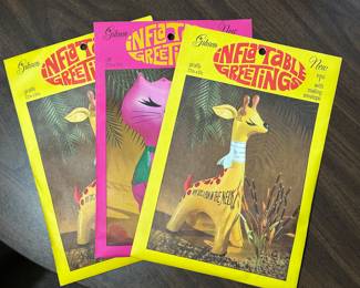 A TRIO of Vintage Gibson 19” Inflatable Greetings! MINT IN THE ORIGINAL UNOPENED PACKAGES!