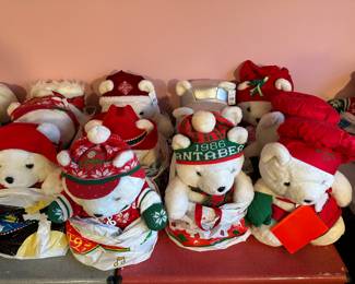 They fill the room and are THREE deep on the tables! Most also have their original bags they came in!