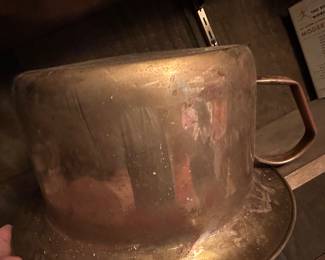 This is STAR piece of this vintage railroad collection! A Solid Brass Train Chamber Pot!