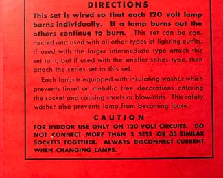 Here is yet ANOTHER example of the fantastic Vintage Christmas at this sale! FIVE Boxes of NOMA Christmas Lights!These are in EXCELLENT CONDITION!