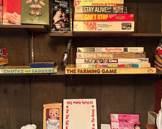 An entire wall of games from Vintage to modern!