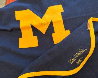 A Vintage 1957 U of M Wool Blanket!