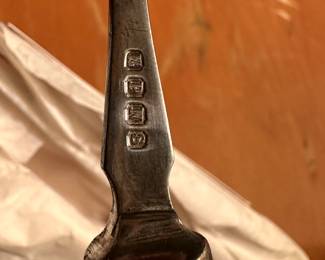 A very delicate fork with mother of pearl handle!