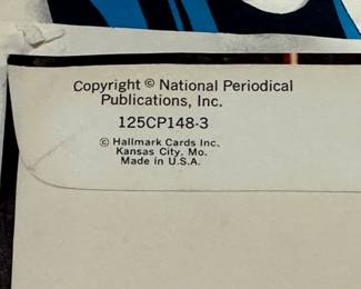 Just found these TODAY! DC Comics Superman, Batman And Robin center pieces! These are Vintage ephemera in EXCELLENT condition!