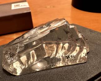 A BEAUTIFUL Swedish Crystal Fish Sculpture! MIOB!