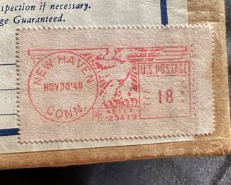 A 1949 treasure trove of NEW OLD STOCK Lionel Train and accessories! Most never have seen daylight! Many mint, unused, undisplayed, and sealed in the original box. This is the post mark on most of the boxes! 1949!