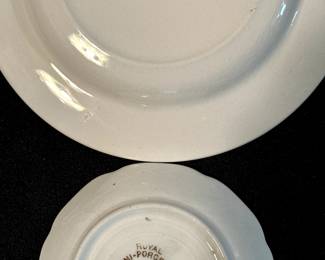 Top Plates are a series of small Bird Plates by Royal Couldon England! The bottom is a set of small plates by Johnson Brothers!