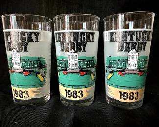 Kentucky Derby Glasses. There are three of this year!